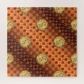 Ram en vuurpaard legpuzzel (Horizontaal)