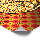 Ram en vuurpaard poster (Hoek)