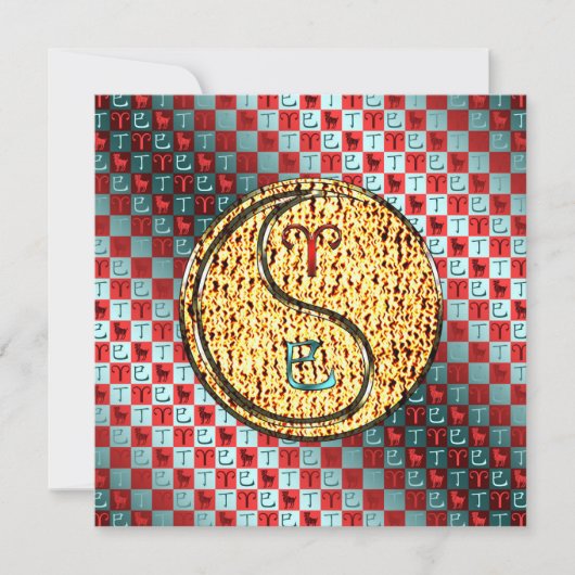 Ram en vuurslang kaart (Voorkant)