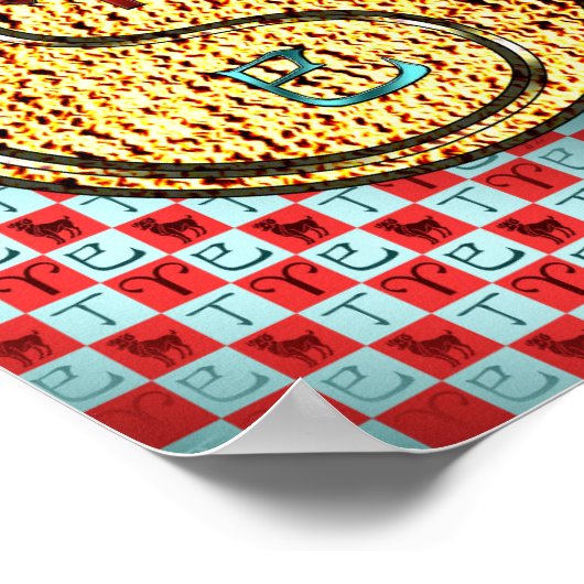 Ram en vuurslang poster (Hoek)