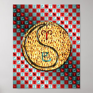 Ram en vuurslang poster