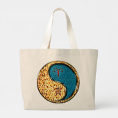 Ram en water tijger grote tote bag (Achterkant)