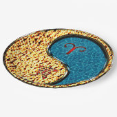 Ram en water tijger papieren bordje (Gekanteld)