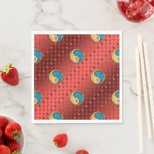 Ram en water tijger servet (Insitu)