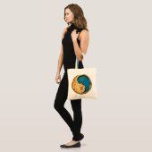 Ram en water tijger tote bag (Voorkant (model))