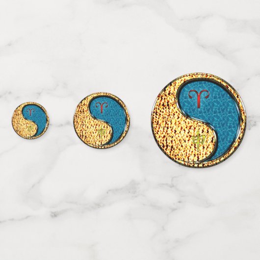 Ram en wateraap confetti (Voorkanten)