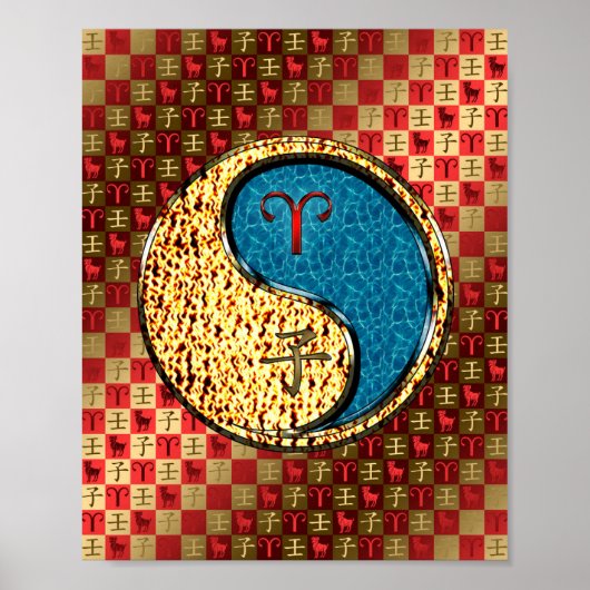 Ram en waterrat poster (Voorkant)