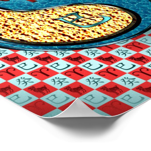 Ram en waterslang poster (Hoek)