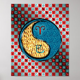 Ram en waterslang poster