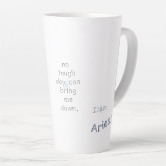 Ram Fun Inspirerend Dagelijks Gebruik & Gepersonal Latte Mok (Rechterhoek)
