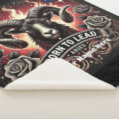 Ram "Geboren om te leiden" Sherpa Blanket Sherpa Deken (3/4)