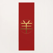 Ram Geit Jaar Goud reliëf effect Symbool Yoga Mat (Achterkant)