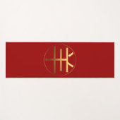 Ram Geit Jaar Goud reliëf effect Symbool Yoga Mat (Voorkant (horizontaal))