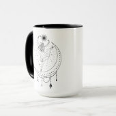 Ram Girl 15oz Zwarde Rand Mok (Voorkant links)