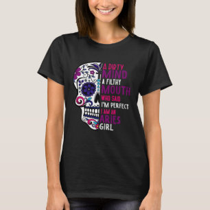 Ram Girl Dia De Los Muertos Mexicaanse Suikersched T-shirt