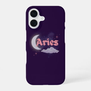 Ram Himmelsmaan Wolken Sterren Astrologie Kunst iPhone 16 Hoesje