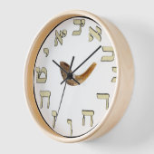 Ram Horn Shofar en Hebreeuwse Muurklok (Hoek)