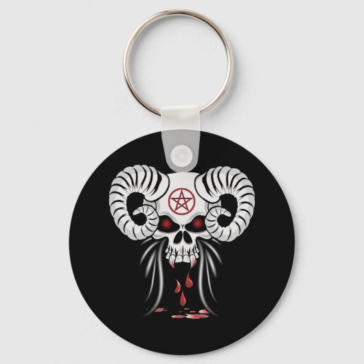 Ram Horned Skull Sleutelhanger (Voorkant)