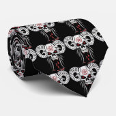 Ram Horned Skull Stropdas (Opgerold)