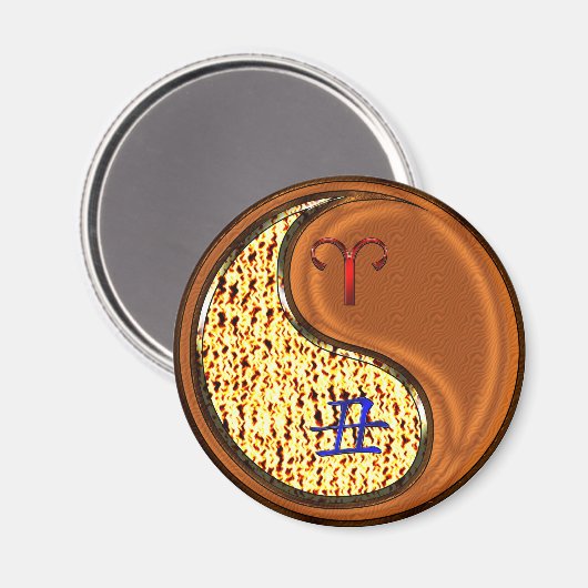 Ram & hout os magneet (Voorkant / Achterkant)