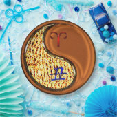 Ram & hout os papieren bordje (Feest)