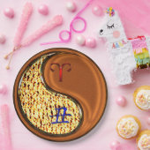 Ram & hout os papieren bordje (Feest)