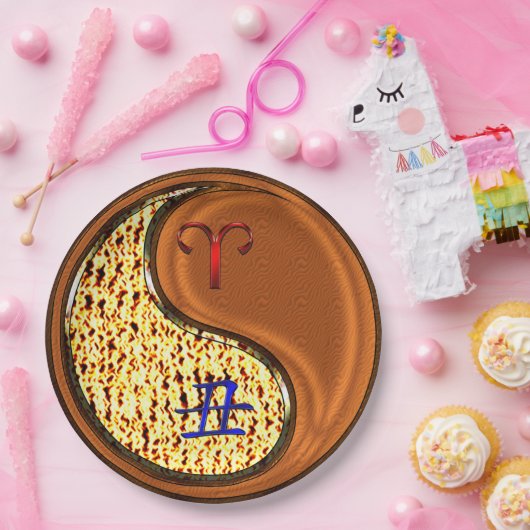 Ram & hout os papieren bordje (Feest)