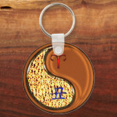 Ram & hout os sleutelhanger (Voorkant)