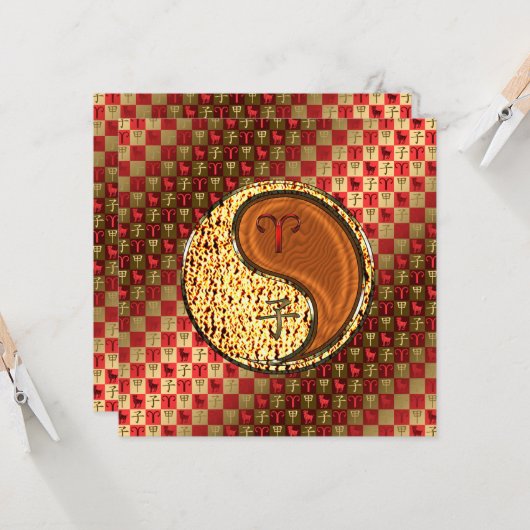 Ram & Hout Rat Kaart (Voorkant / Achterkant in situ)