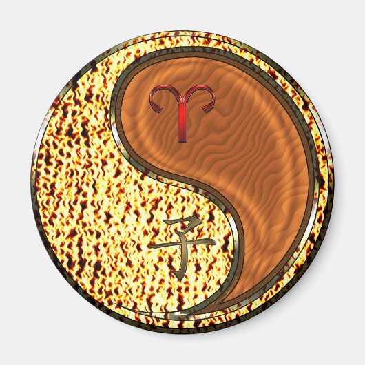 Ram & Hout Rat Magneet (Voorkant)