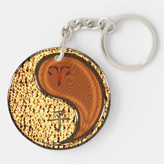 Ram & Hout Rat Sleutelhanger (Achterkant)