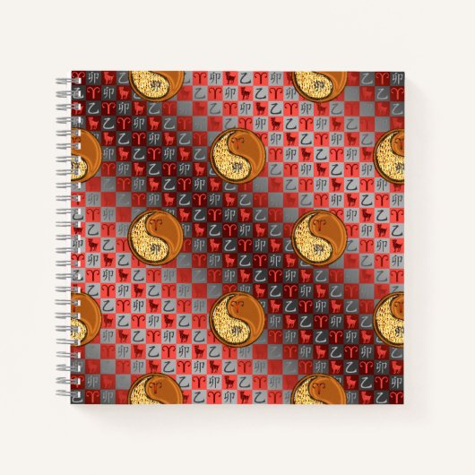 Ram & Houten Konijn. Notitieboek (Voorkant)