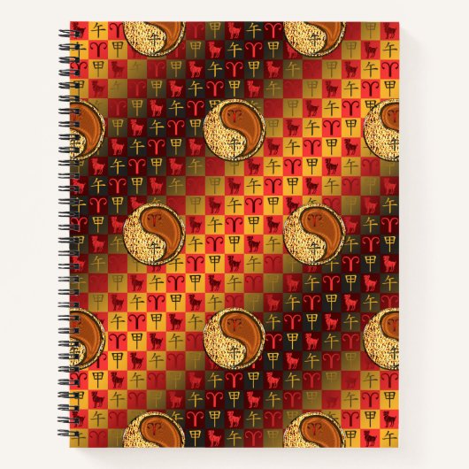 Ram & Houten Paard Notitieboek (Voorkant)