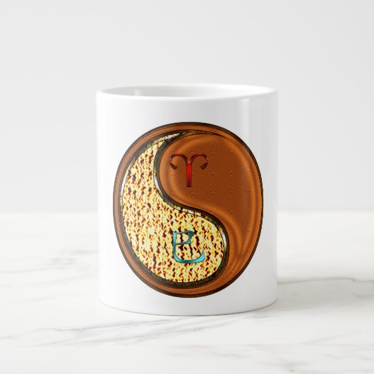 Ram & Houtslang Grote Koffiekop (Voorkant)