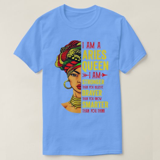 Ram Ik ben sterker jarig voor Ram Zodiac T-shirt (Design voorkant)