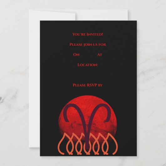 Ram Invitatie Kaart (Voorkant)