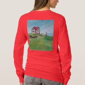 Ram Island Lighthouse, Large Font, Long sleeve T-shirt (Achterkant)