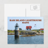 Ram Island Lighthouse, Maine Briefkaart (Voorkant / Achterkant)
