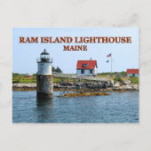 Ram Island Lighthouse, Maine Briefkaart (Voorkant)