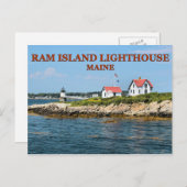 Ram Island Lighthouse, Maine Briefkaart (Voorkant / Achterkant)