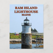 Ram Island Lighthouse, Maine Briefkaart (Voorkant)
