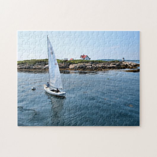 Ram Island Lighthouse, Maine Jigzaag Puzzle Legpuzzel (Horizontaal)