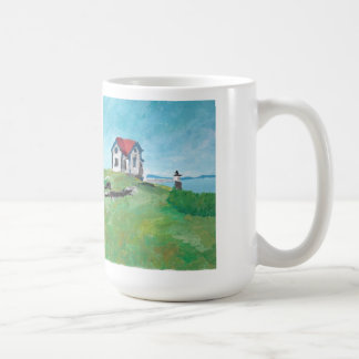 Ram Island Lighthouse, Maine, Large Coffee Mok
