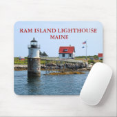 Ram Island Lighthouse, Maine Mousepad Muismat (Met muis)