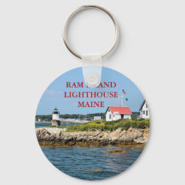 Ram Island Lighthouse, Maine Sleutelhanger