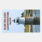Ram Island Lighthouse, Maine Stickers (Voorkant)