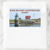 Ram Island Lighthouse, Maine Stickers (Tas)
