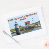 Ram Island Lighthouse, Maine Stickers (Envelop)