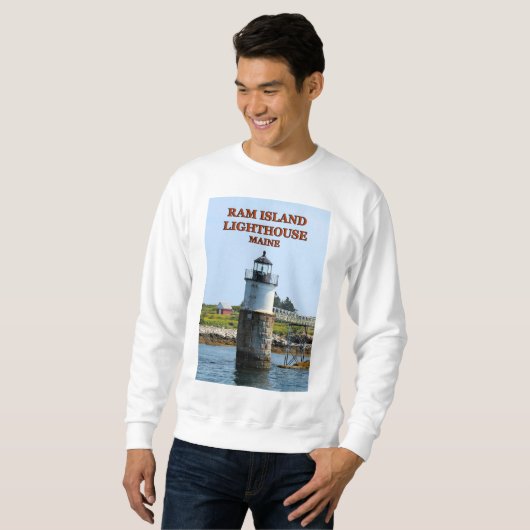 Ram Island Lighthouse, Maine Sweatshirt (Voorkant volledig)