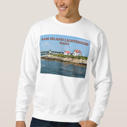 Ram Island Lighthouse, Maine Sweatshirt (Voorkant)